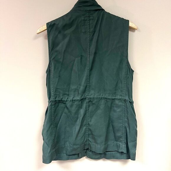 Gap army green lightweight vest zip up vest Sz M - Picture 5 of 7